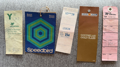 Vintage luggage labels - luggage, ba