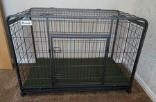 PawHut XL Heavy Duty Foldable Indoor Dog Cage + Bespoke Cushion 125Lx76Wx81H cm