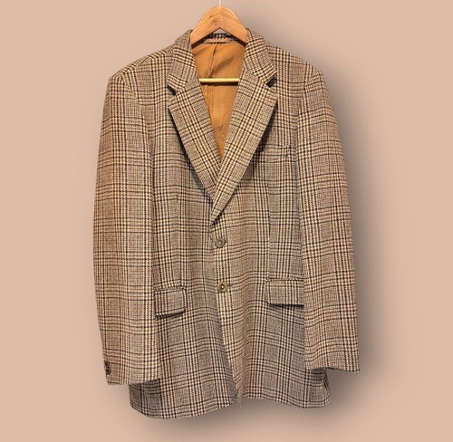 Michael wool brown checked - brown,