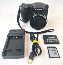 Canon PowerShot SX410 IS Digital Camera 20MP 40x Optical Zoom Black Battery 64GB