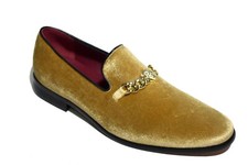 MENS LOAFERS BLACK SHOES SLIP