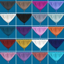 Plain tasseled voile - tasseled,
