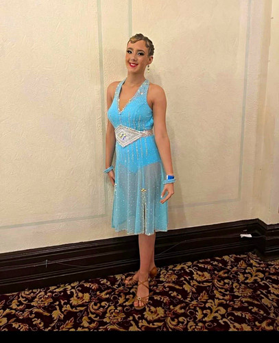 Womens blue ballroom latin - blue, ballroom/latin
