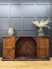 Antique Oak Sideboard Cupboard