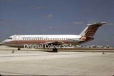 Aircraft Slide - Braniff Express BAC 111-201AC N107EX @ MIA 1988    (A154)