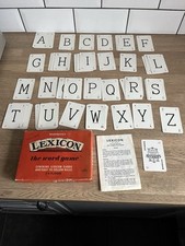 Retro Game Vintage Waddingtons Lexicon Card Game Complete Card Art