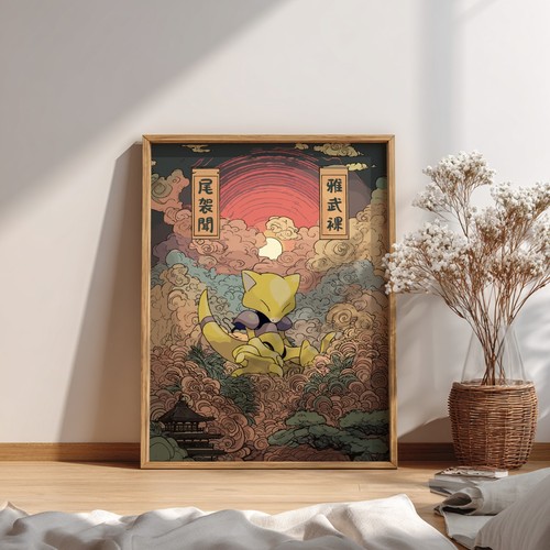 Abra pokemon poster - abra,