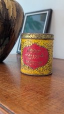 Vintage Whittard of Chelsea "After Dinner Coffee" Tin Ornate Yellow & Red Design