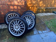 Ford Mondeo 19 inch Team Dynamics alloy wheel set 4. 2 tyres very good. 2 legal
