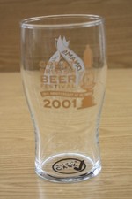 Collectable Breweriana - Beer Pint Glass - Great British Beer Festival 2001
