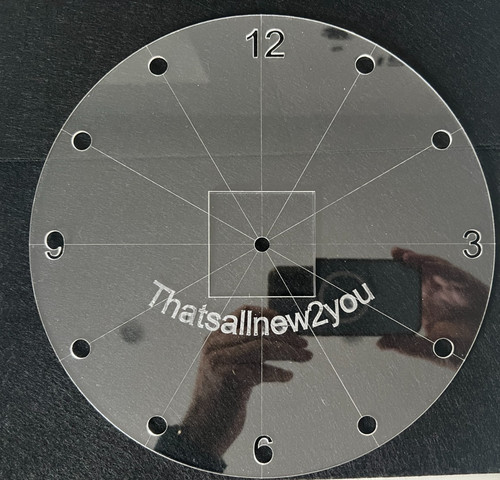 250mm acrylic clock router