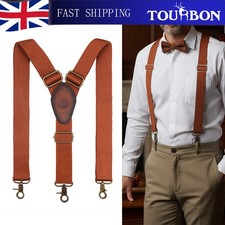 TOURBON Men's Suspenders Y
