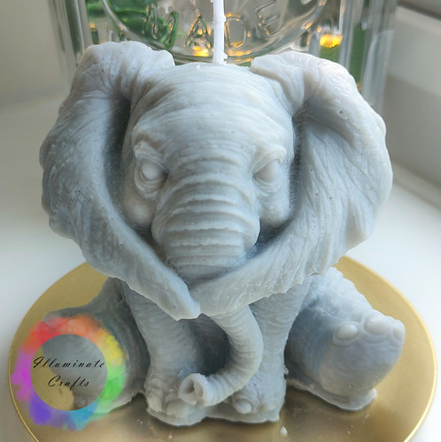 Bubbles elephant gray handmade - elephant,