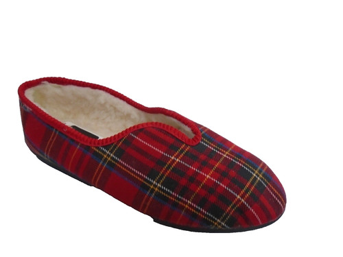 Tartan ladies slippers - s,