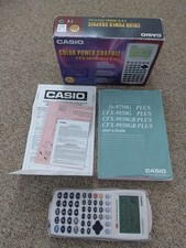 Casio CFX-9850GC Plus WE Color Power Graphic Engineering calculator & Manual Box