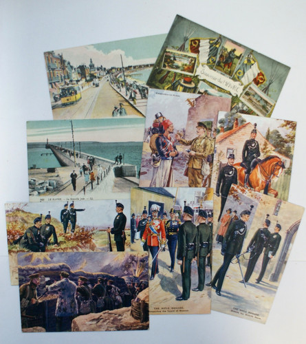 Ww1 colour postcards sent - x,