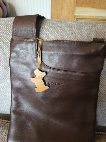 Radley handbag dark tan - radley, handbag.