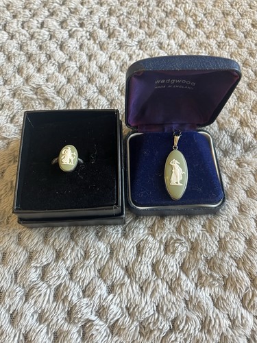 Vtg silver wedgwood - silver, jasperware