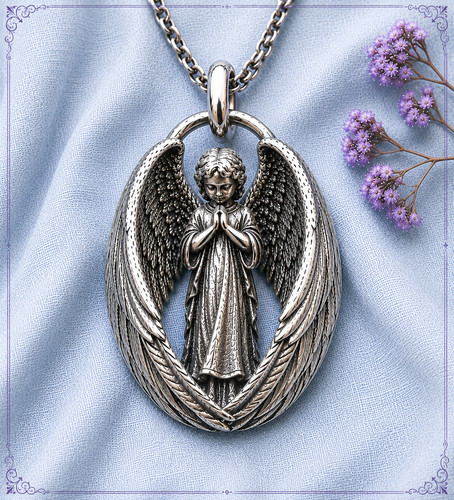 Guardian angel wings silver - guardian,