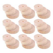  30 PcsWooden Craft Wheels Toy Baby Car Tires Educational Project