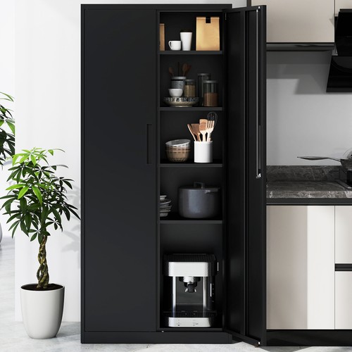 Metal storage cabinet with - cabinet, 2