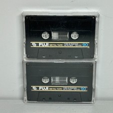 Vintage FUJI Metal Tape Type IV Position Metal Bias 90 Audio Cassette Tapes x 2