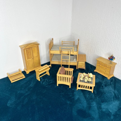 Vintage wooden dolls - dolls, house