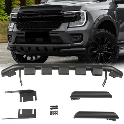 Black front lower bumper - lower, bull
