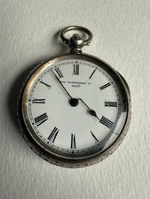 VINTAGE ANTIQUE SOLID SILVER POCKET WATCH. THE FARRINGDON "C" BIRMINGHAM 1834