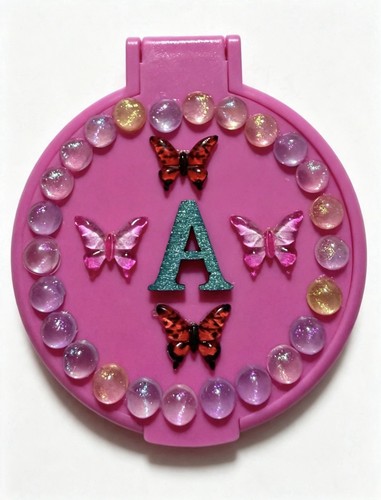 Letter 10cm compact mirror - letter,