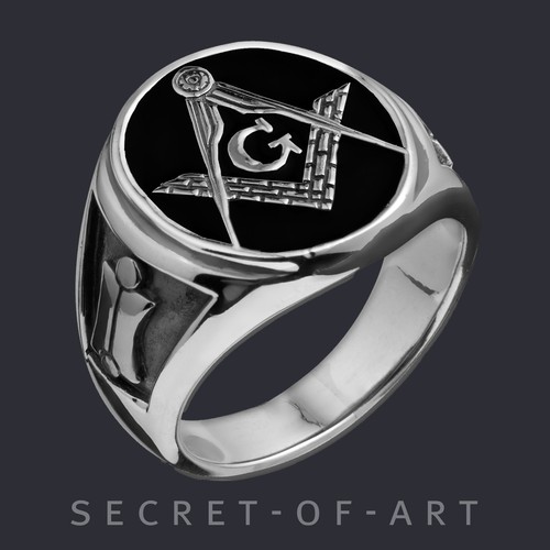 Masonic ring silver 925 - silver,