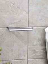 Next Chrome Oslo Wall Mount Toilet Roll Holder