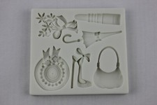 Handbag  Stiletto's High heel shoes Hat Umbrella mould Icing Silicone