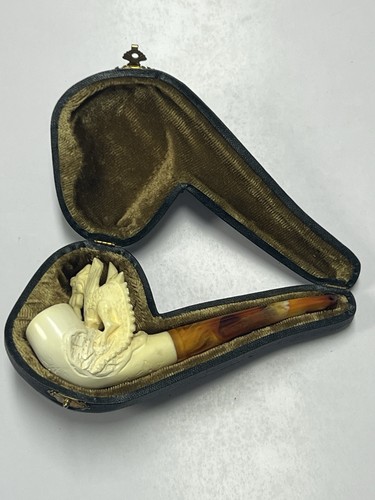Dragon meerschaum carved - dragon,