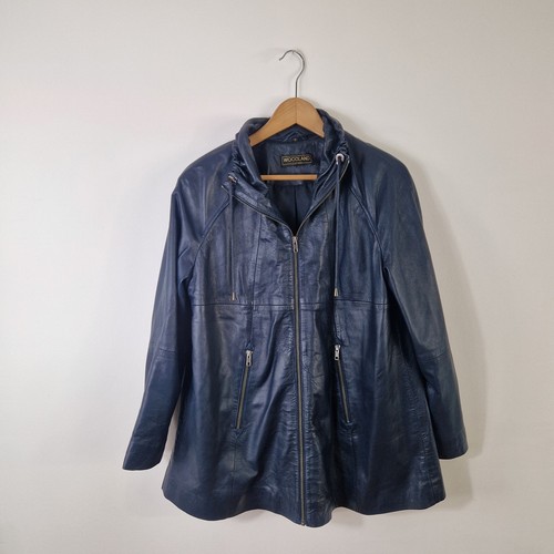 Woodland leather blue zipped - woodland,