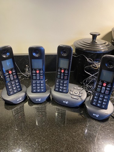 Dect phones quad set with - dect,