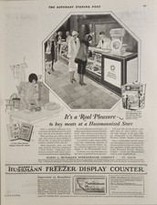 1925 Print Ad Hussmann Freezer
