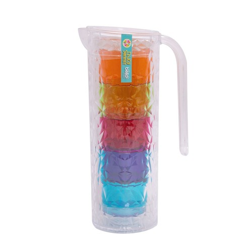 Clear plastic pitcher with - plastic,