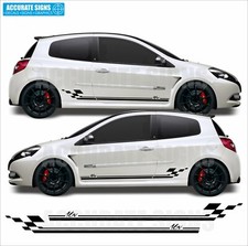 Stickers for Renault Clio 16v Side Stripes Decals Vinyl Graphics
