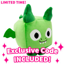 Roblox Big Games Pet Simulator X Dragon Plush Redeemable CODE INCLUDED- PREORDER