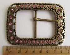 Vtg hippie boho large brass