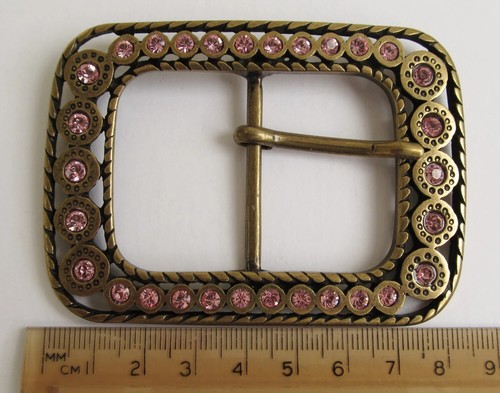 Vtg hippie boho large brass