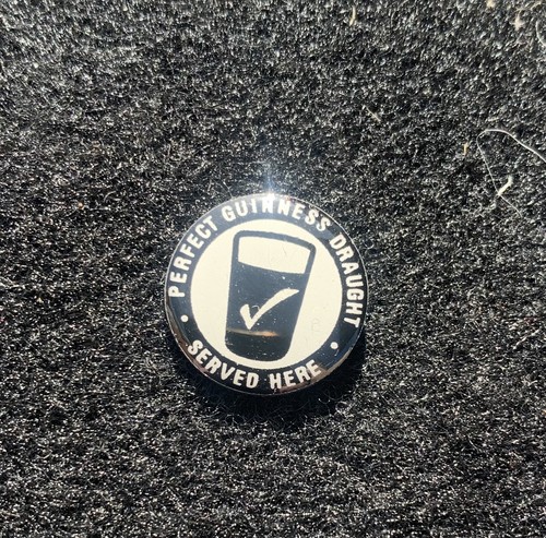 Guinness enamelled metal - enamelled, pin