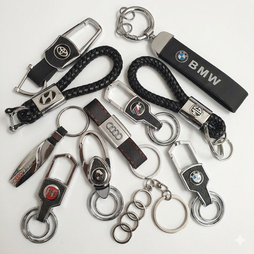 Car brand logo keyring key - keyring,