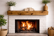 5x5 Wooden Mantel Shelf Custom