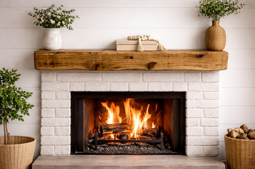 5x5 wooden mantel - mantel, custom