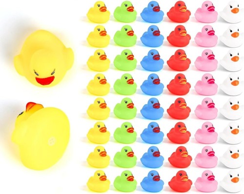 Rubber ducky 50pcs colorful - ducky,,