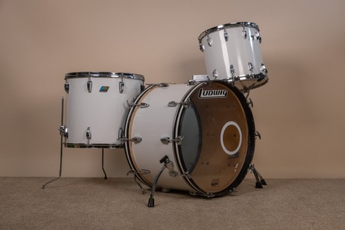 1980s ludwig white cortex drum - 1980s,