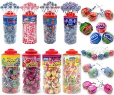 Vidal Lollies Individually Wrapped Retro Lollipops Full Bottle Sweet Candy