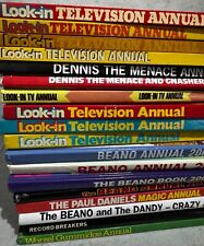 UK Children's Annuals Multi-Listing 70s-2000s. Beano, Dandy, Look-In, Worzel HB